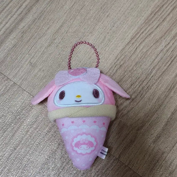 [BUNJANG] Sanrio My Melody Ice Cream Gachapon Keychain / 산리오 마이멜로디 아이스크림 인형 가챠 키링