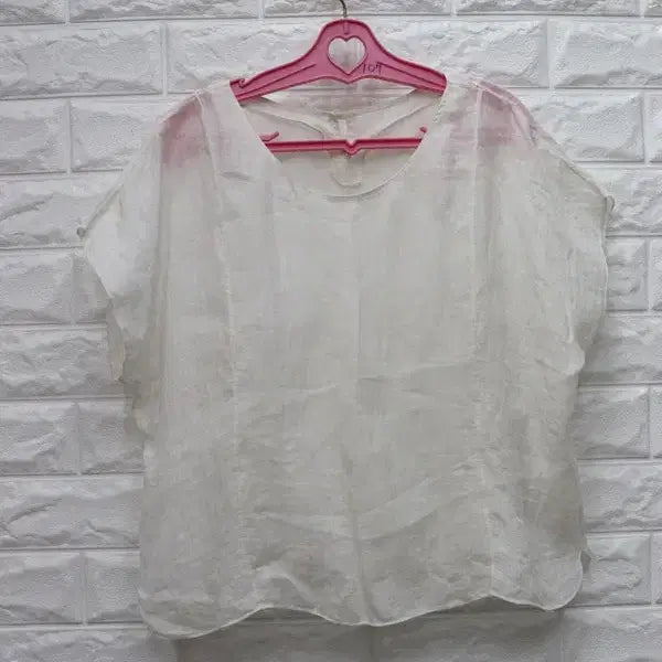 [BUNJANG] Natural Ramie Blouse - Women's Size 66M / 154 모시블라우스 천연모시 여성 66M/창고갤러리