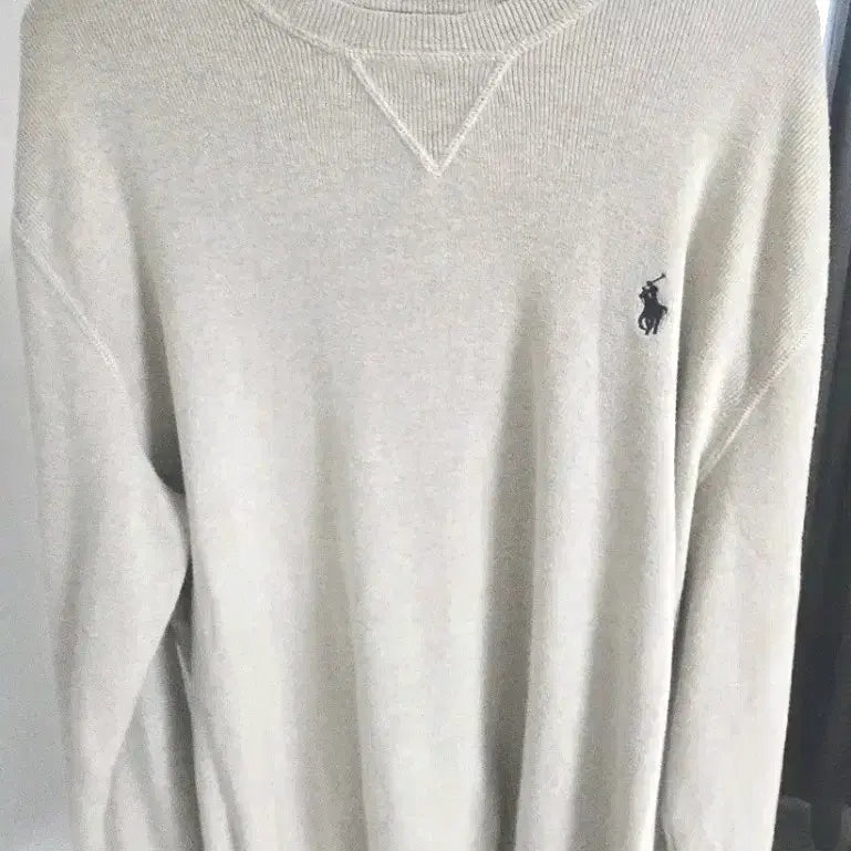 [BUNJANG] Beige Sweatshirt Knit / 맨투맨 베이지 니트