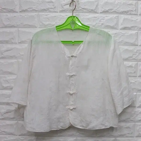 [BUNJANG] Women's Ramie Shirt Jacket / 155 여성모시셔츠 모시저고리 매듭 66M 키150-160/창고갤러리