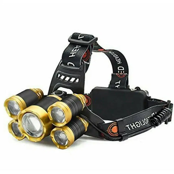 [BUNJANG] V25 5-LED Rechargeable Headlamp G-364 / 고성능 초강력 V25 5구 충전식 헤드랜턴 G-364