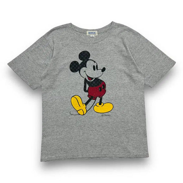 [BUNJANG] BEAMS BOY Disney Mickey Monogram Short Sleeve T-Shirt / 빔즈 보이 디즈니 미키 모노그램 반팔 티셔츠