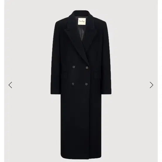 [BUNJANG] Low Sugar Dana Cashmere Blend Long Coat Black Standard / 로우슈가 정다나 캐시미어 블렌드 롱 코트 블랙 스탠다드