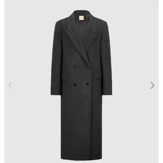 [BUNJANG] Raw Sugar Dana Cashmere Blend Long Coat Grey Standard / 로우슈가 정다나 캐시미어 블렌드 롱 코트 그레이 스탠다드
