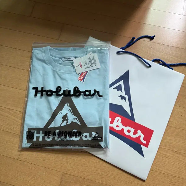 [BUNJANG] Holubar Archive Logo T-Shirt Sky Blue / 홀루바 Holubar 아카이브 로고 티셔츠 스카이 블루