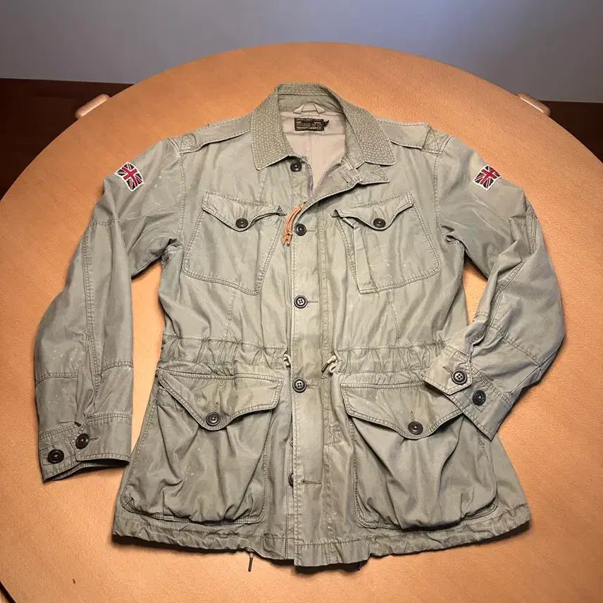 [BUNJANG] Polo Ralph Lauren Union Jack Combat Jacket L / 폴로 랄프로렌 유니온잭 컴뱃 자켓