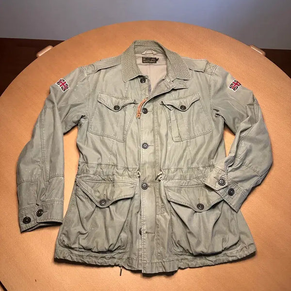 [BUNJANG] Polo Ralph Lauren Union Jack Combat Jacket L / 폴로 랄프로렌 유니온잭 컴뱃 자켓
