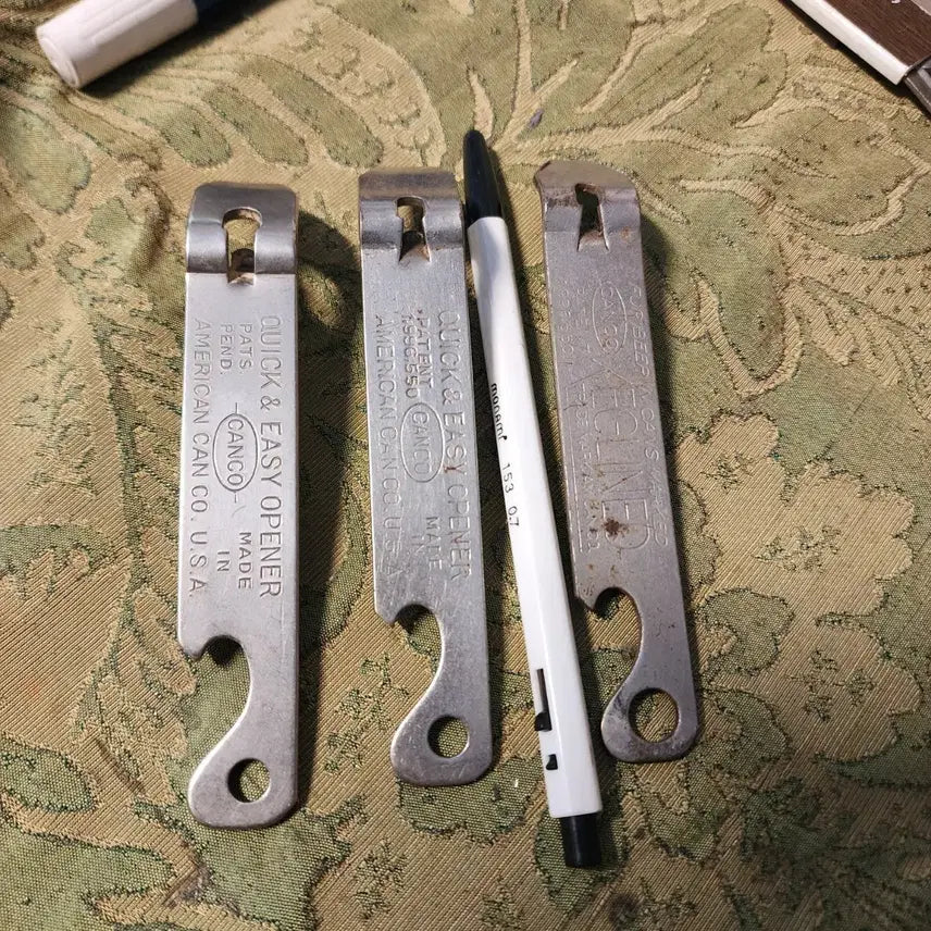 [BUNJANG] Vintage Bottle Opener & Can Tab Lifter Set (3 pcs) / 옛날 병따게 깡통따게 3개에15000 원