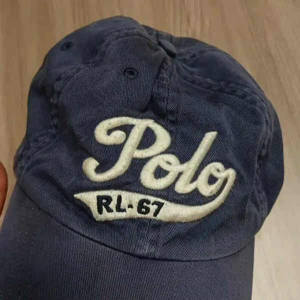 [BUNJANG] Polo Ralph Lauren Navy Baseball Cap with Leather Strap / 폴로 랄프로렌 볼캡 네이비색 가죽 스트랩