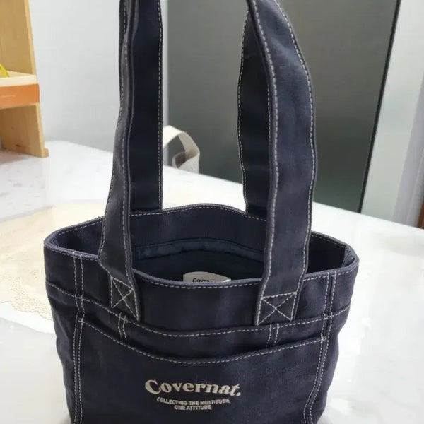 [BUNJANG] Carhartt Mini Tote Bag Navy / 커버낫 미니토트백 네이비