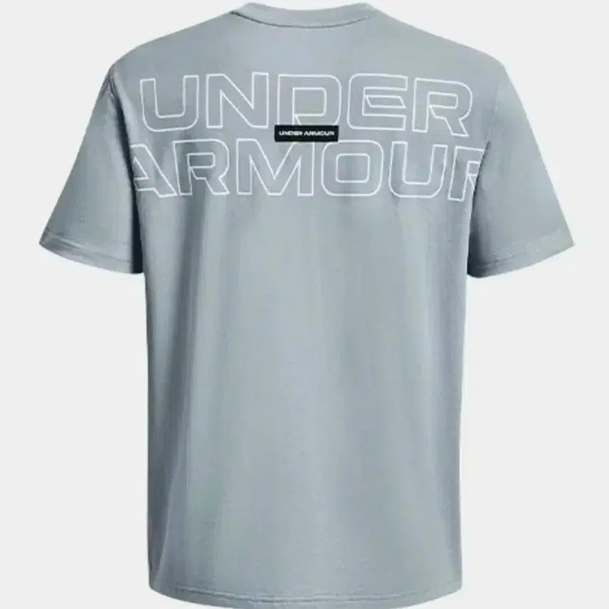 [BUNJANG] Under Armour 23'SS Outline Heavyweight T-Shirt - Blue (L) / 언더아머 23'SS 아웃라인 헤비웨이트 반팔티셔츠 L사이즈