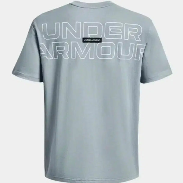 [BUNJANG] Under Armour 23'SS Outline Heavyweight T-Shirt - Blue (L) / 언더아머 23'SS 아웃라인 헤비웨이트 반팔티셔츠 L사이즈