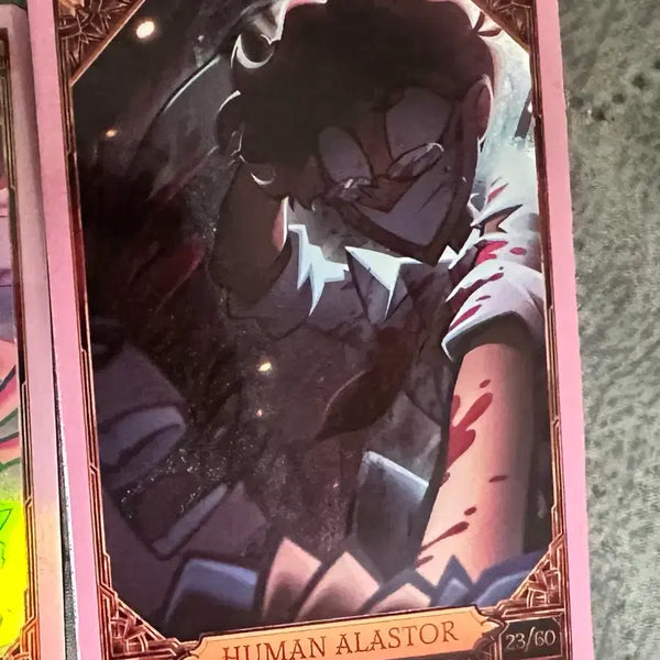[BUNJANG] Hazbin Hotel Alastor Human Pink Foil Trading Card / 해즈빈 호텔 트레이딩카드 휴먼 알래스터 핑크 포일