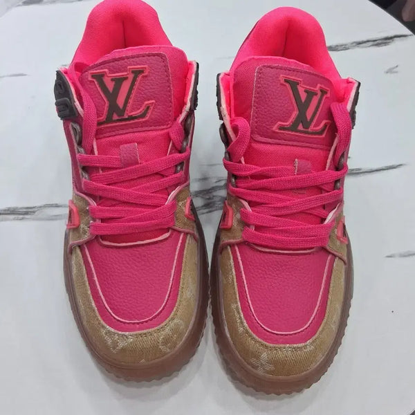 [BUNJANG] Women's Pink Sneakers Casual Shoes / 여성 핑크 스니커즈