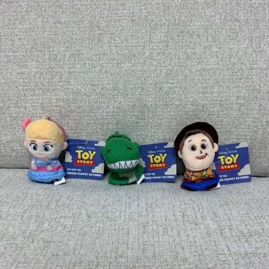 [BUNJANG] Disney Pixar Toy Story Finger Puppet Bo Peep Rex Woody Bag Charm Keychain Doll / 정품 토이 스토리 핑거 퍼펫 보핍 렉스 우디 가방고리 키링 인형