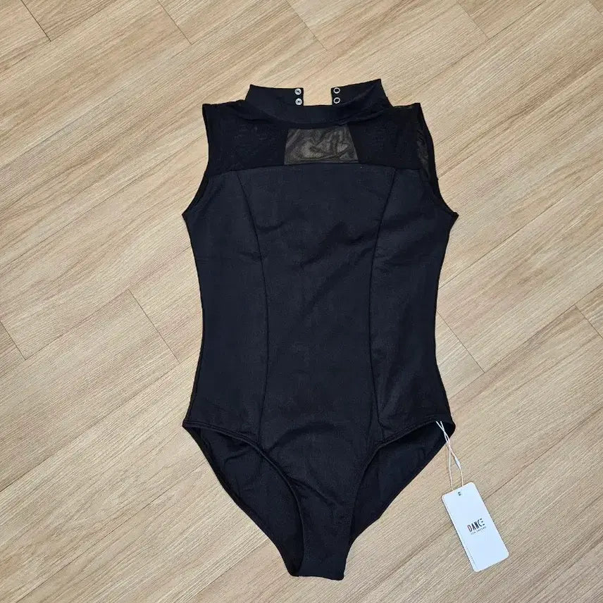 [BUNJANG] Stand Collar Leotard Black XL / 스탠카라 발레복 레오타드 블랙 XL(L 추천)