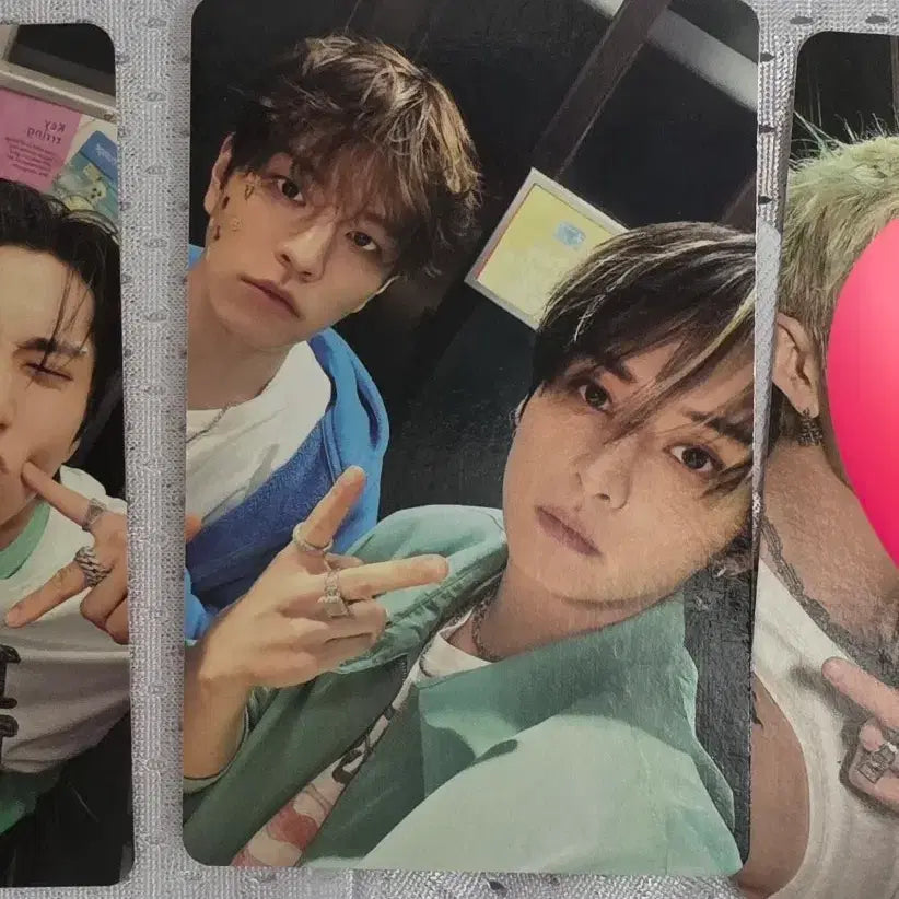 [BUNJANG] Stray Kids Ggan-Gganz Unit Photocard Long Sleeve T-Shirt / 가관즈 유닛포카 팝업 롱슬리브