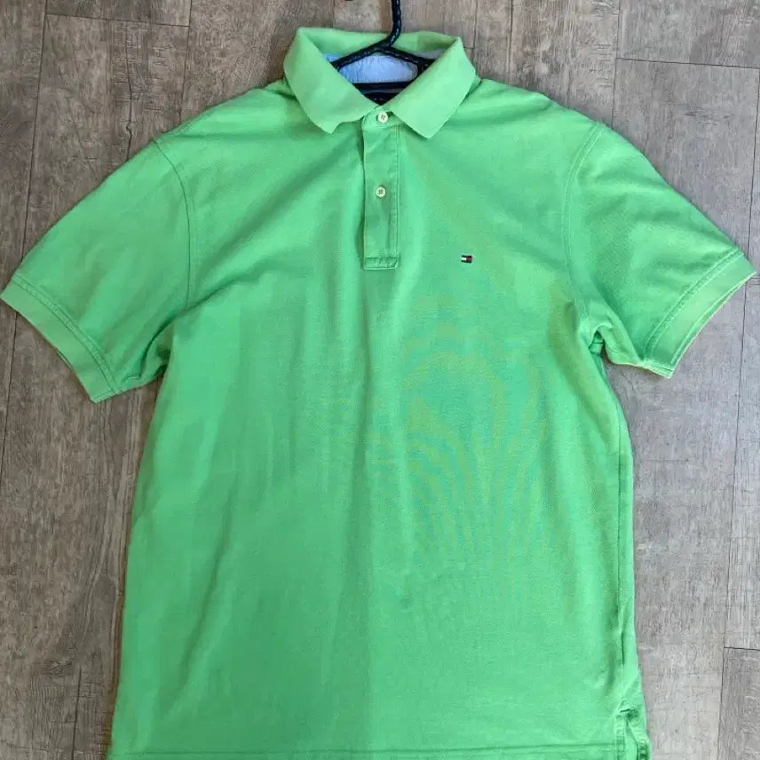 [BUNJANG] Tommy Hilfiger Short Sleeve Polo Shirt Green / 타미힐피거 반팔 카라티 그린