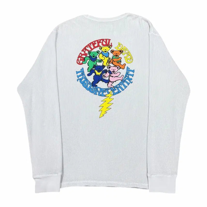 [BUNJANG] thisisneverthat x Grateful Dead Lightning Waffle Long Sleeve Top Ivory L / 디스이즈네버댓 x 그레이트풀 데드 라이트닝 와플 롱슬리브 탑 아이보리 L