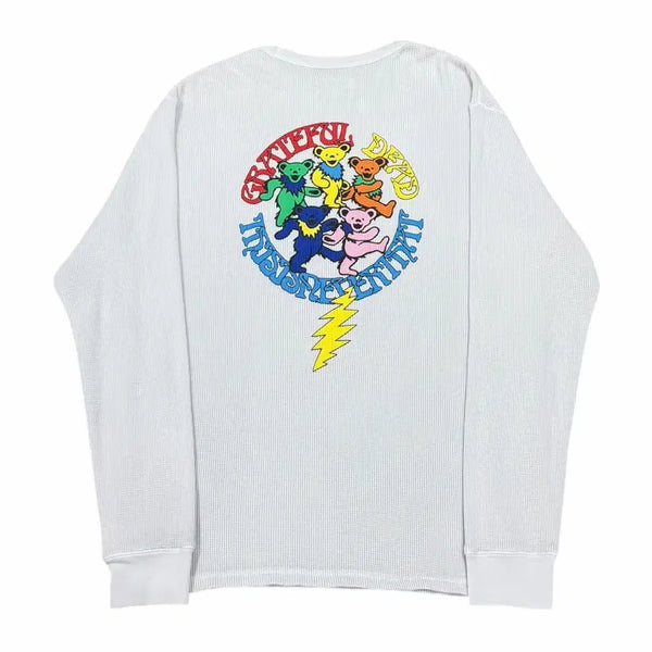 [BUNJANG] thisisneverthat x Grateful Dead Lightning Waffle Long Sleeve Top Ivory L / 디스이즈네버댓 x 그레이트풀 데드 라이트닝 와플 롱슬리브 탑 아이보리 L