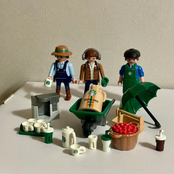 [BUNJANG] Starbucks Playmobil Figure Set / 스타벅스 플레이모빌 피규어