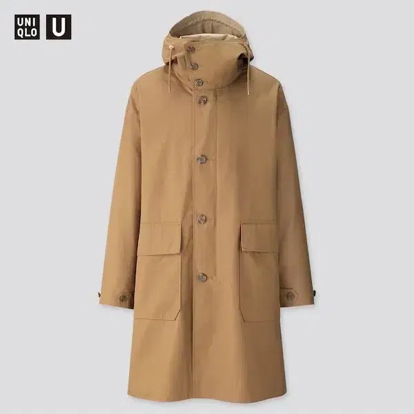 [BUNJANG] Uniqlo U Hooded Coat Brown M / 유니클로U 후디드코트