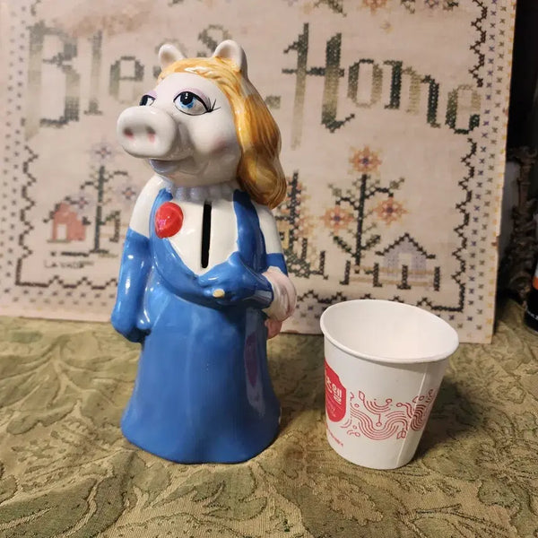 [BUNJANG] Portuguese Hand-Painted Ceramic Piggy Bank 20.4cm / 포르투갈 도자기 저금통 핸드 페인티드 높이20.4cm