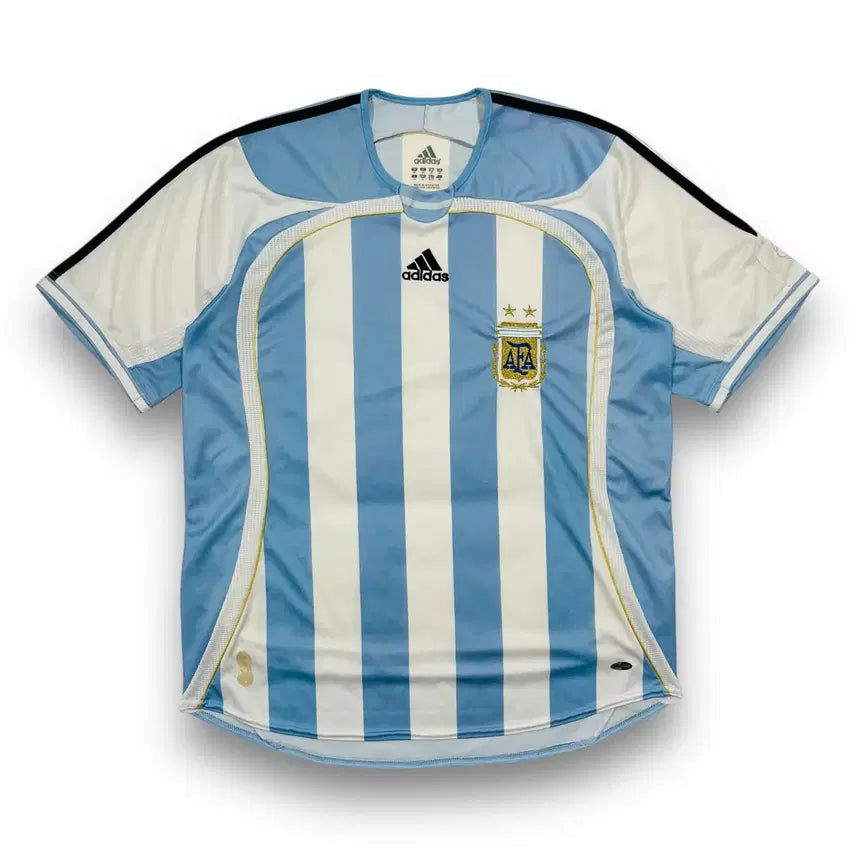 [BUNJANG] Adidas 2006-2008 Argentina Home Football Jersey / 아디다스 06-08 아르헨티나 홈 축구 유니폼