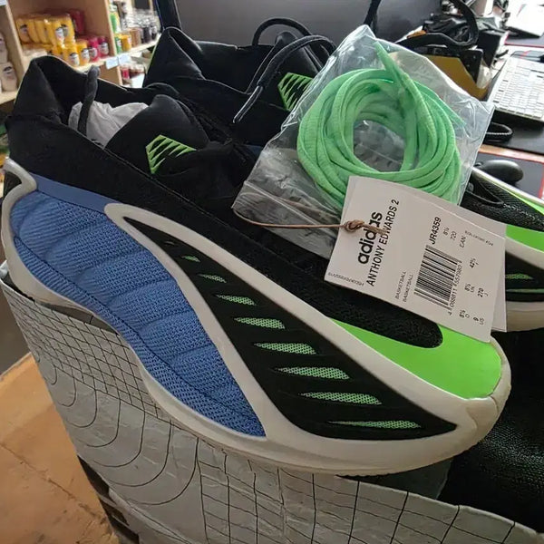 [BUNJANG] Adidas AE 2 Anthony Edwards Basketball Shoes Lime/Blue / 아디다스 앤서니 에드워즈 2 농구화 라임/블루