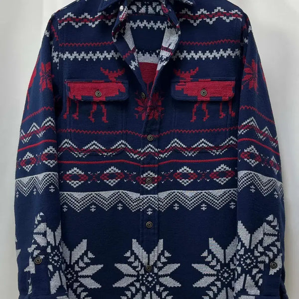 [BUNJANG] Polo Ralph Lauren Concho Indian Southwestern Blanket Flannel Work Shirt Jacket / 폴로 랄프로렌 콘초 인디언 사우스 웨스턴 퍼플네이비 블랭킷 플란넬 워크 셔츠 자켓