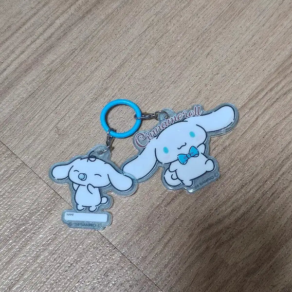 [BUNJANG] Sanrio Cinnamoroll Acrylic Keyring Charm / 산리오 시나모롤 아크릴 키링 가챠 메지루시