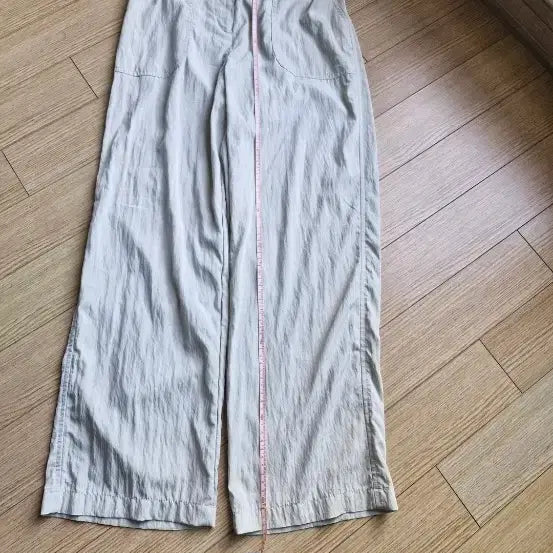 [BUNJANG] Beige Wide Leg Slacks - Summer Casual Trousers / 여름바지