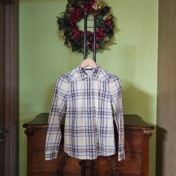 [BUNJANG] Hazzys Linen Cotton Shirt / 헤지스 아사면 셔츠