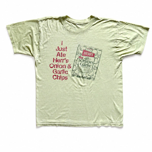 [BUNJANG] Herr's Onion Garlic Potato Chips 90s Promotional T-Shirt L / 90s Herrs Onion Garlic Potato Chips 프로모 티셔츠 L