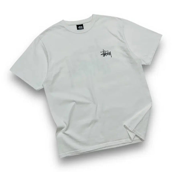 [BUNJANG] Stussy Basic White Big Logo T-Shirt (M) / 스투시 베이직 화이트 빅로고 반팔 티셔츠 (M)