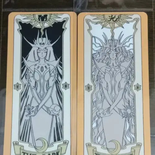 [BUNJANG] Cardcaptor Sakura Clow Card Dark/Light Sticker Set / [오늘 단 하루! 17시까지만 가격할인 판매] 카드캡터체리 크로우카드 Dark/ Light 스티커 두장 일괄판매