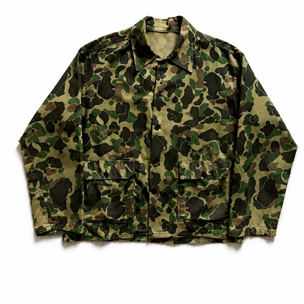 [BUNJANG] 1960s Beo Gam CIDG Camo Shirt XL / Rare 60's Vietnam War Beo Gam CIDG 카모 셔츠 XL