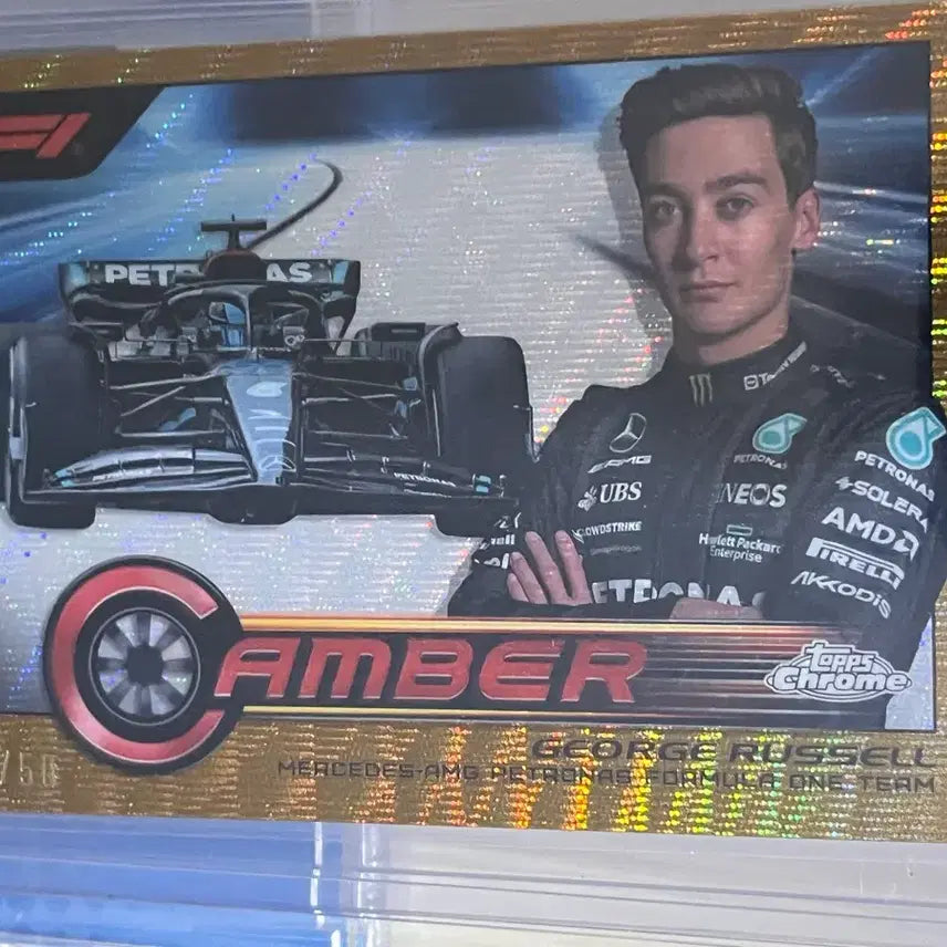 [BUNJANG] F1 Tops Chrome George Russell 50 Limited Edition Gold Card / f1 탑스 크롬 조지 러셀 50한정