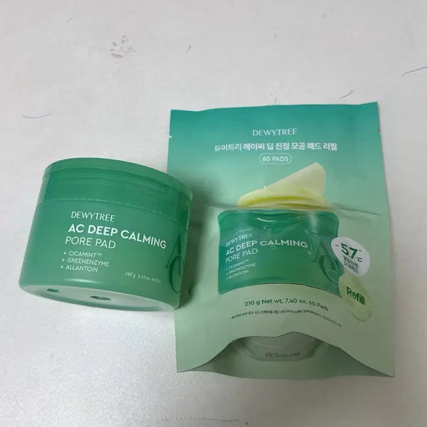 [BUNJANG] Dewytree AC Deep Calming Pore Pad (Main + Refill) / 듀이트리 AC 딥 카밍 포어 패드 본품 + 리필