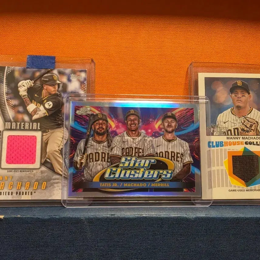 [BUNJANG] Manny Machado Relic Cards (3 Cards) / [3장] 매니 마차도(Manny machado) 렐릭 등