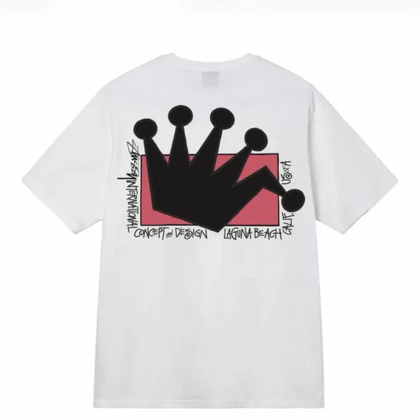 [BUNJANG] Stussy LB Crown T-Shirt White / 스투시 Lb 크라운 반팔티셔츠 Stussy Lb Crown T-Shirt White
