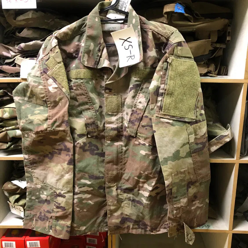 [BUNJANG] US Army OCP ACU Combat Uniform Coat - XS-R (New, Original) / 전투복상의XS-R.[미군불하/새상품] 오리지널 미군 OCP ACU 전술 전투복 상의