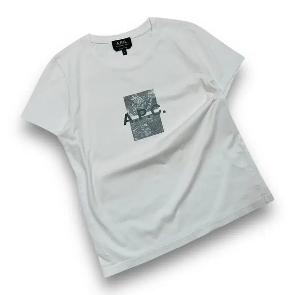 [BUNJANG] A.P.C. 21SS ERYN Flower Short Sleeve T-Shirt White / A.P.C. 21SS ERYN 플라워 반팔 티셔츠