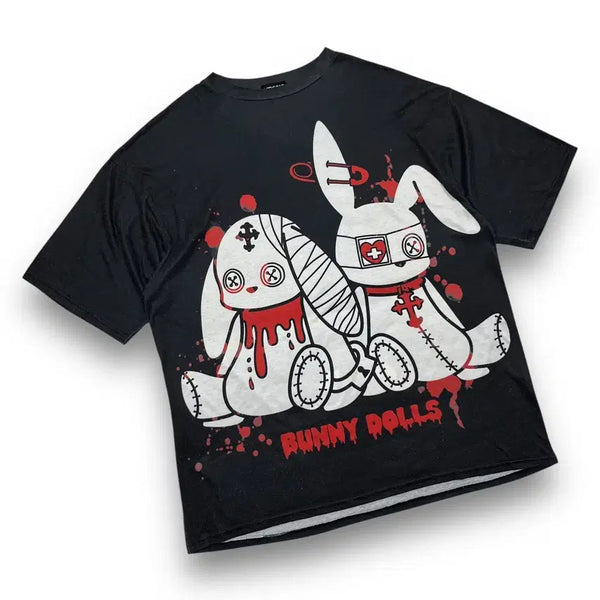 [BUNJANG] ACDC RAG Bunny Dolls Oversized T-Shirt Black / ACDC RAG Bunny Dolls Oversized T-shirt