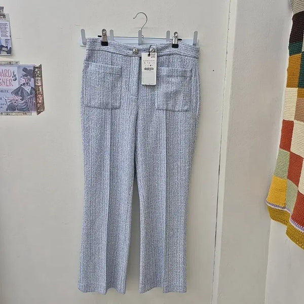 [BUNJANG] Zara Tweed Pants Blue / 새상품)자라 트위드 팬츠 블루