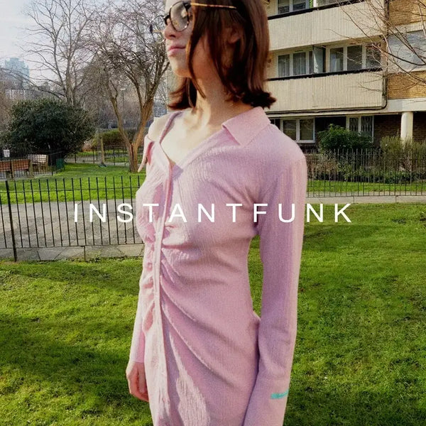 [BUNJANG] Instant Funk Pleated Dress Size 1 / 인스턴트펑크 플리츠원피스