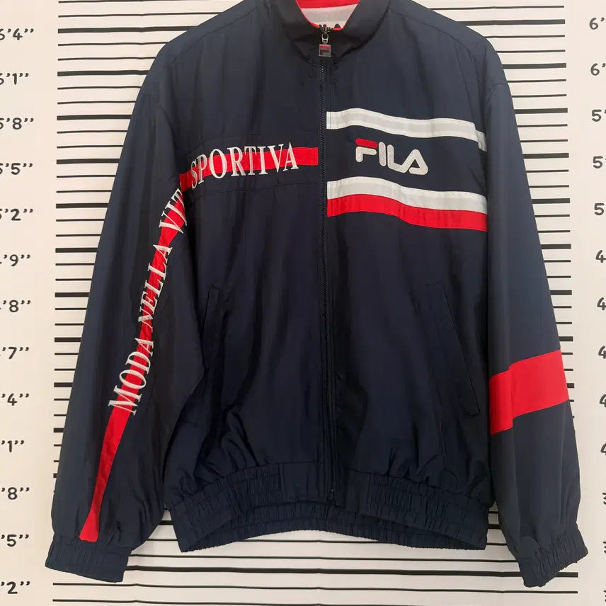 [BUNJANG] FILA 90's Old School Color Block Windbreaker Jacket / 휠라(FILA) 90's 올드스쿨 배색 바람막이