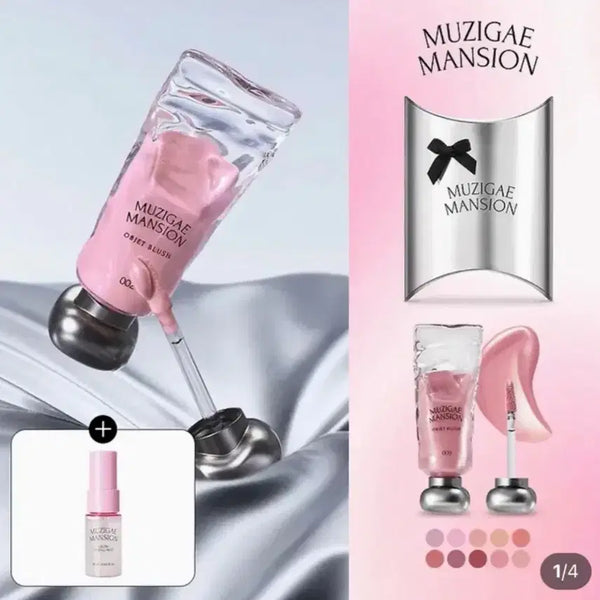 [BUNJANG] Mujigae Mansion Object Blush + Mini Fixer Set / 무지개맨션 오브제 블러쉬+미니픽서 증정 (색상 선택 가능)
