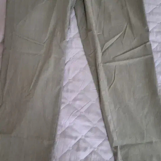 [BUNJANG] BASSO Olive Khaki Summer Cotton Pants Size 32-33 / 바쏘 올리브카키 색 여름바지 ((새상품))32~33사이즈