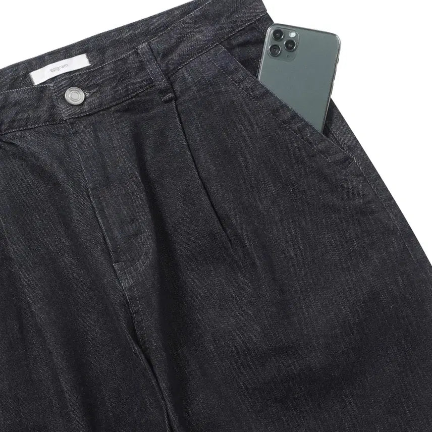 [BUNJANG] Epigram Low Wide One-Tuck Denim Pants / [30-32] 에피그램, 로우 와이드 원턱 데님 팬츠